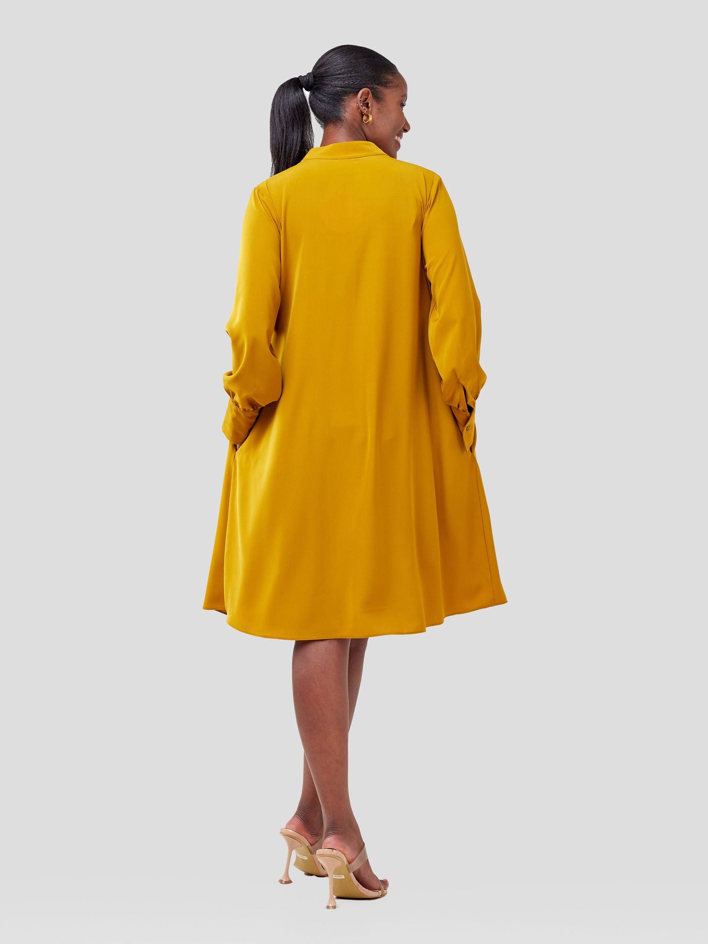 Vivo Jasiri Tent Shirt Dress - Dark Mustard