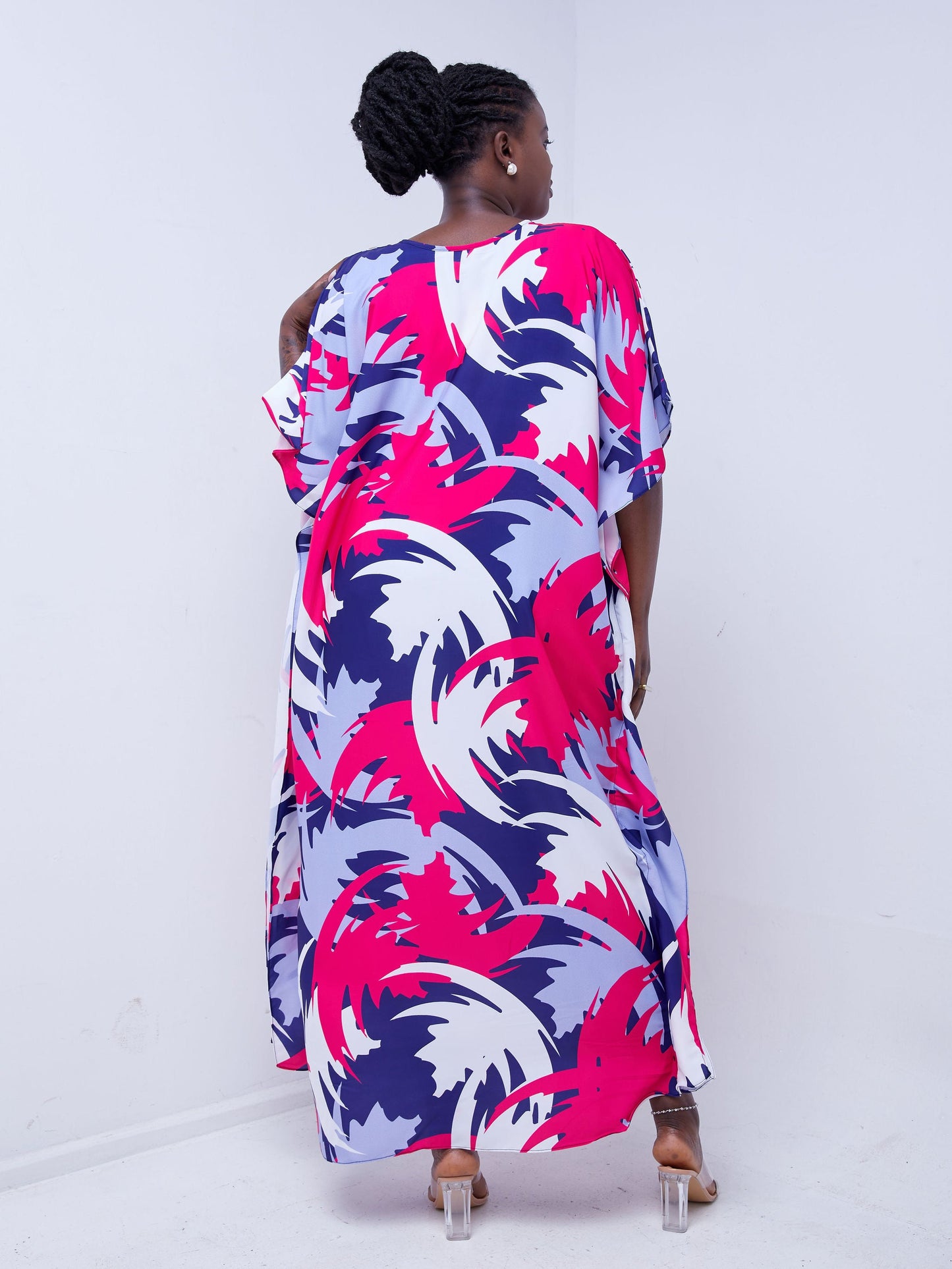 Vivo Sierra Maxi Kaftan - Pink / Purple Print