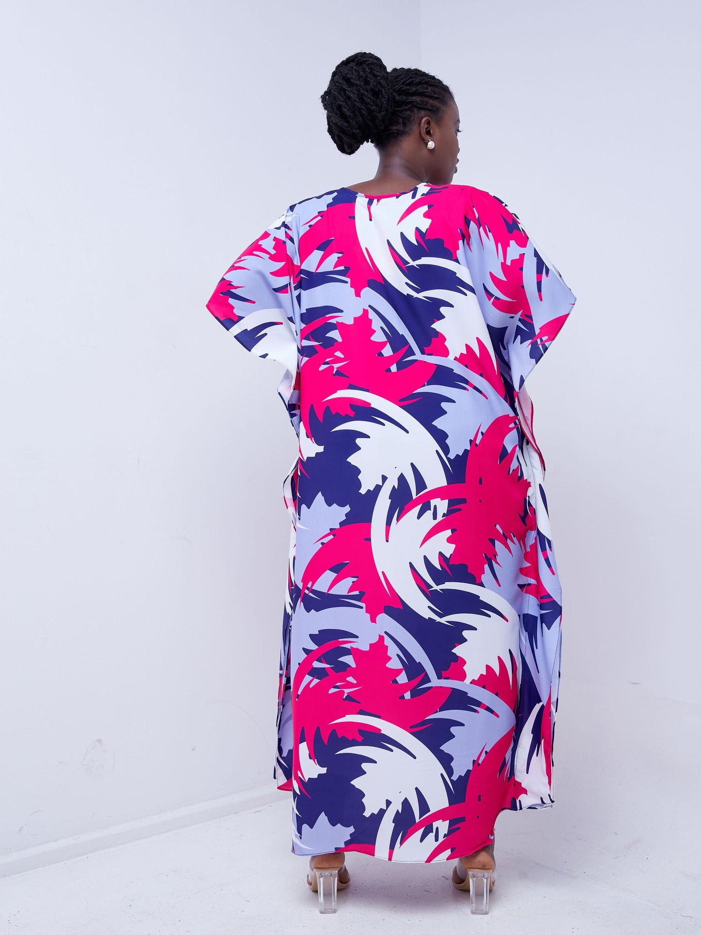 Vivo Sierra Maxi Kaftan - Pink / Purple Print