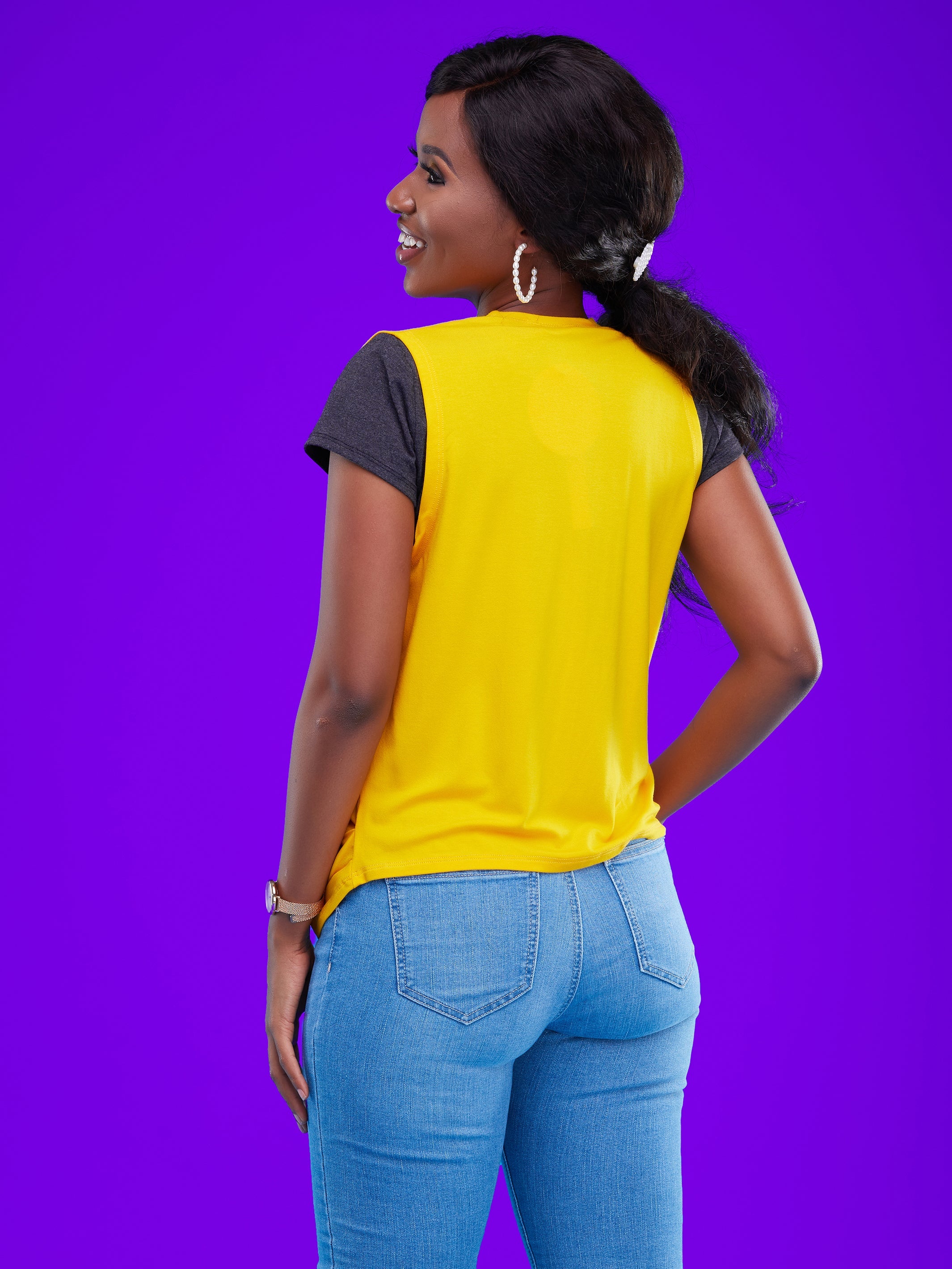 Vivo Basic Sleeveless Sienna Waterfall - Yellow