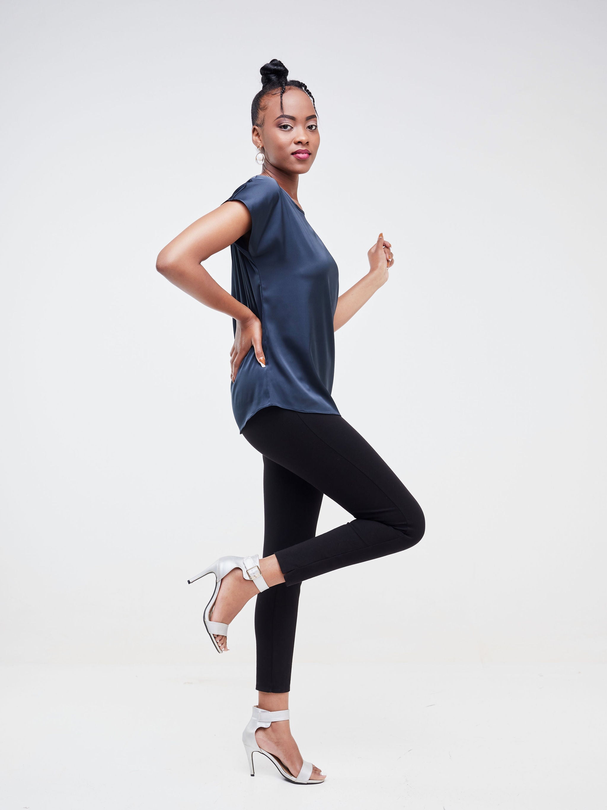 Vivo Thando Drop Shoulder Top - Dark Teal