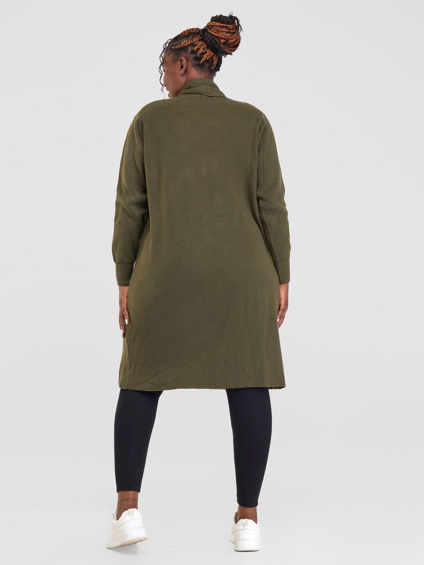 Vivo Long Sleeve Midi Waterfall - Jungle Green