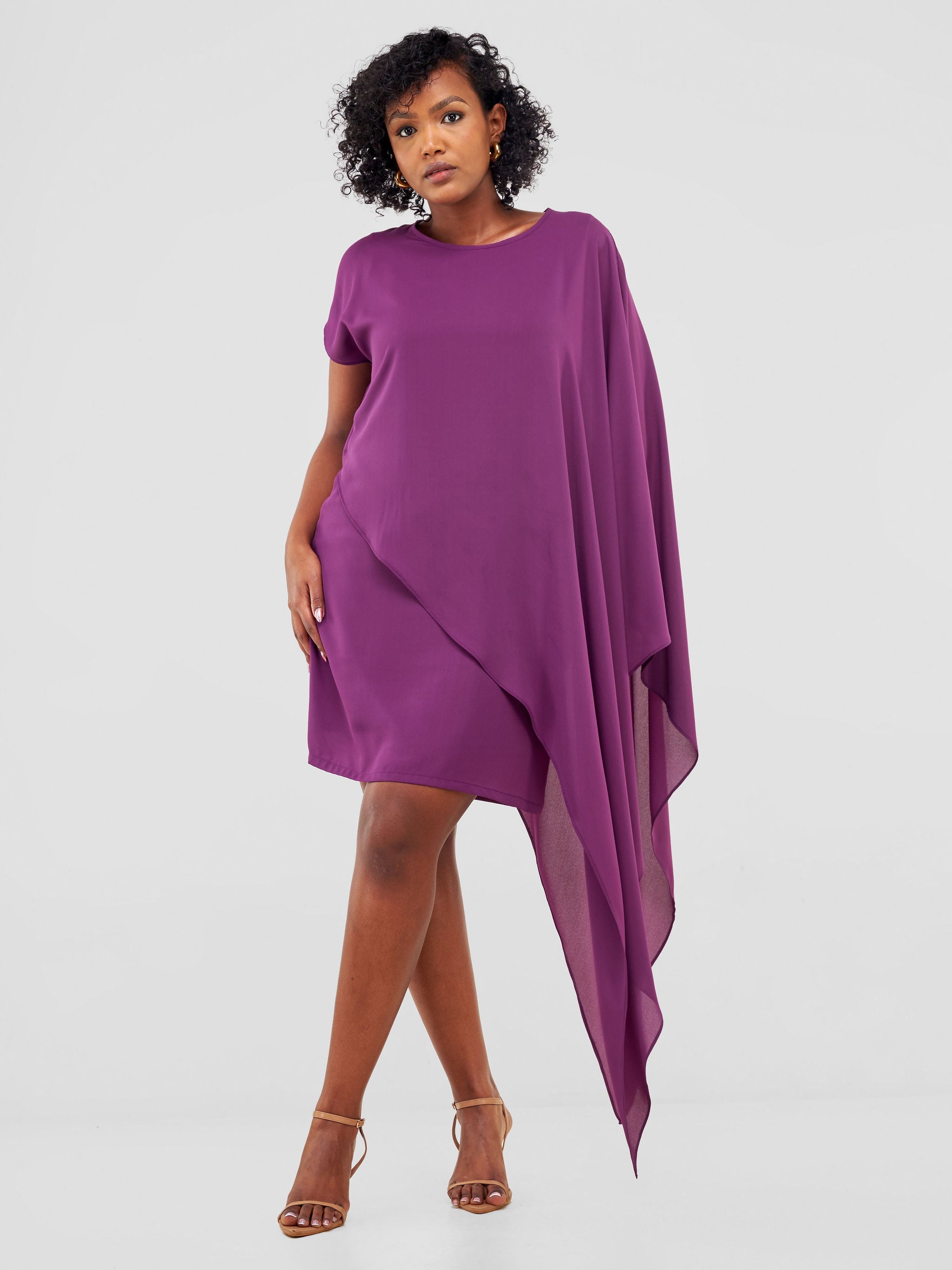 Vivo Sanyu Shift Dress - Purple