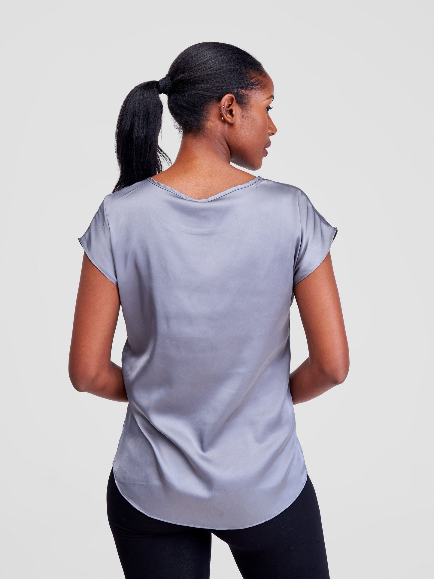 Vivo Thando Drop Shoulder Top - Grey