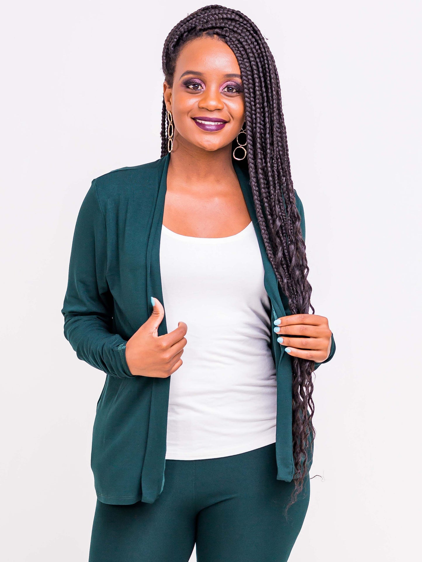 Vivo Short Basic Waterfall - Dark Green - Shop Zetu