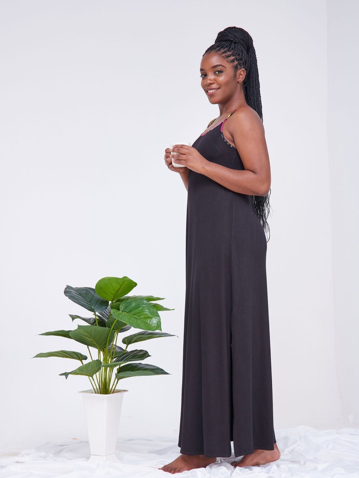 Vivo Arusha Strappy Maxi Dress - Black - Shop Zetu Kenya
