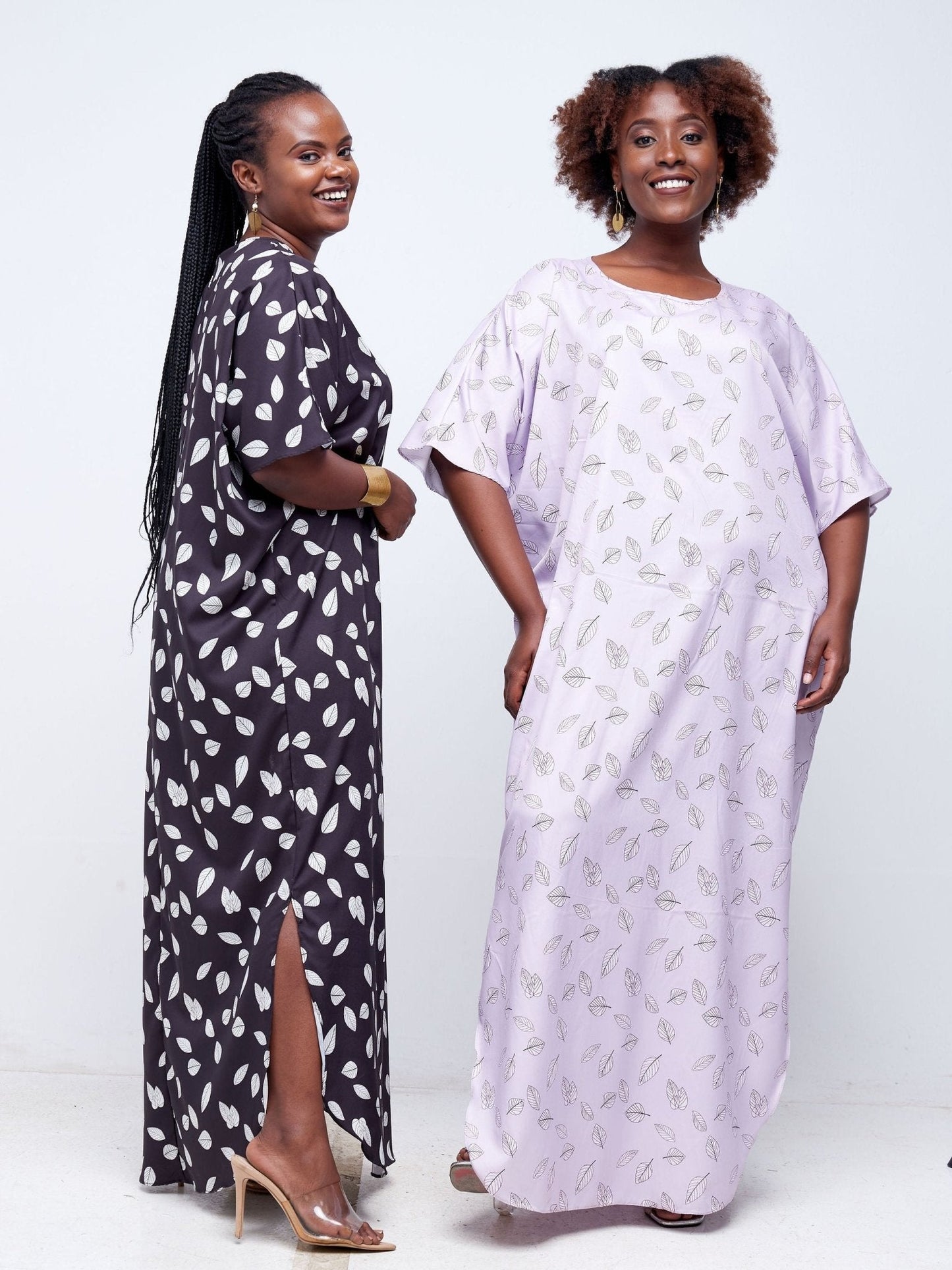 Vivo Tana Dolman Maxi Dress - Purple Floral Print