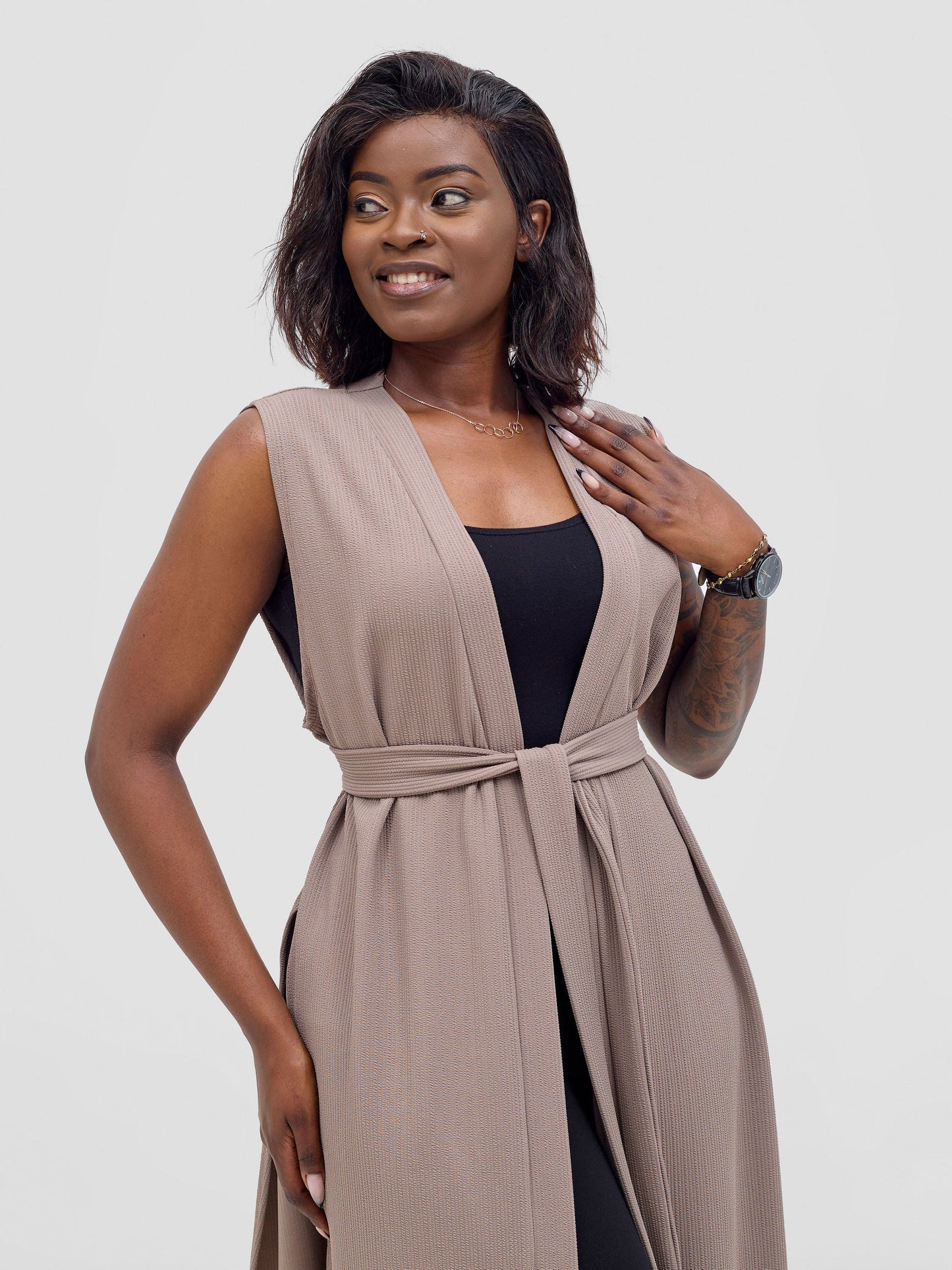 Vivo Chela Sleeveless Waterfall - Taupe