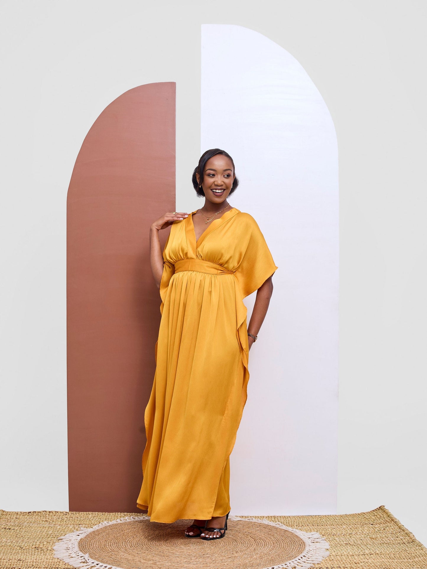 Vivo Kelemi 4.0 Halter Maxi Dress - Mustard