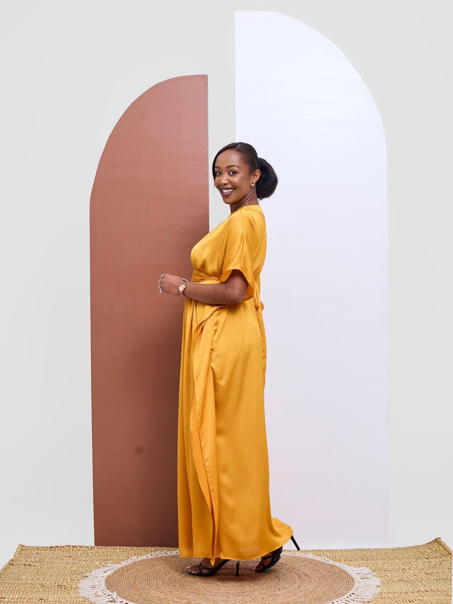 Vivo Kelemi 4.0 Halter Maxi Dress - Mustard