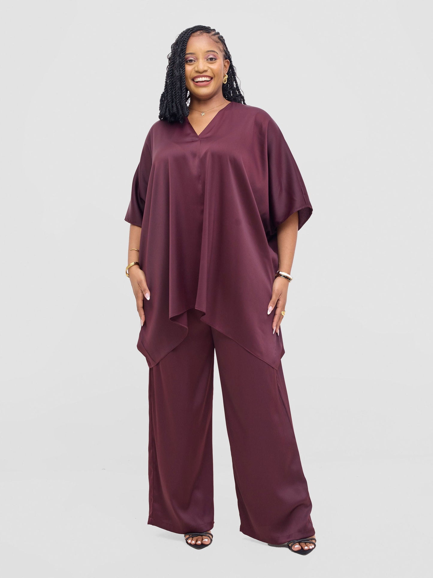 Vivo Isabi Loose Top - Chocolate