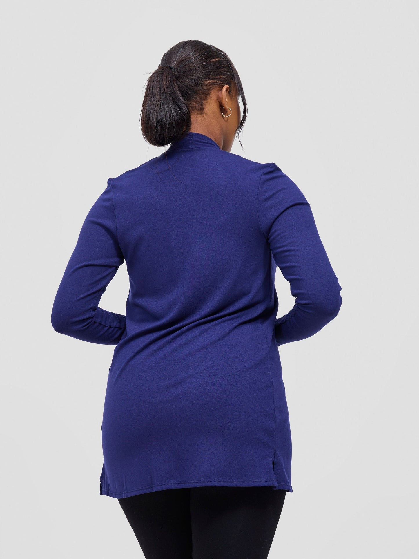 Vivo Basic Leila Short Waterfall in Jersey - Navy Blue