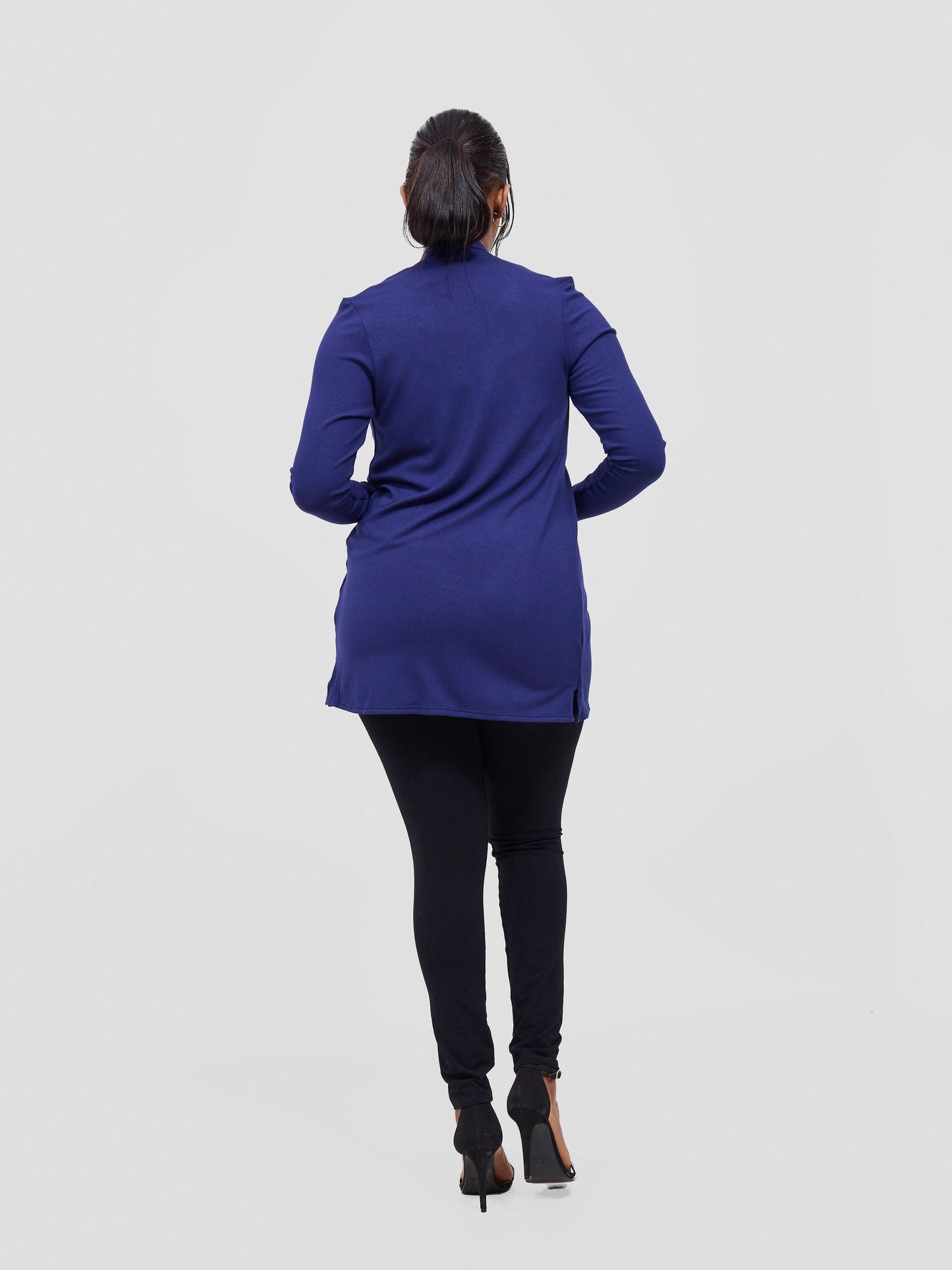 Vivo Basic Leila Short Waterfall in Jersey - Navy Blue