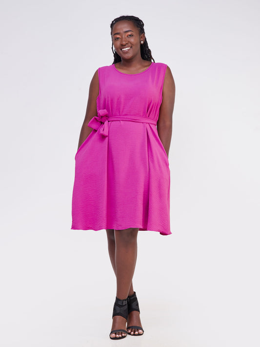 Vivo Maua Sleevless Tent Knee Length Dress - Light Pink