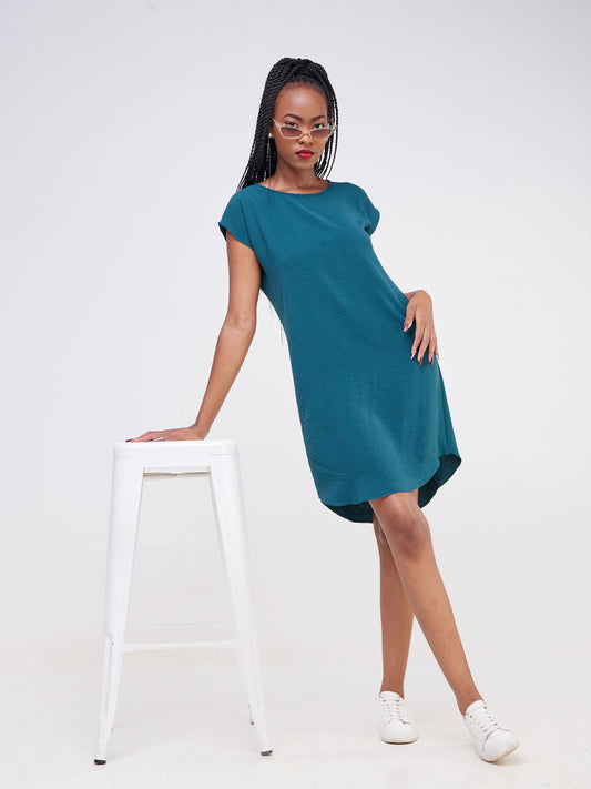 Vivo Maua Drop Shoulder T-shirt Dress - Dark Green