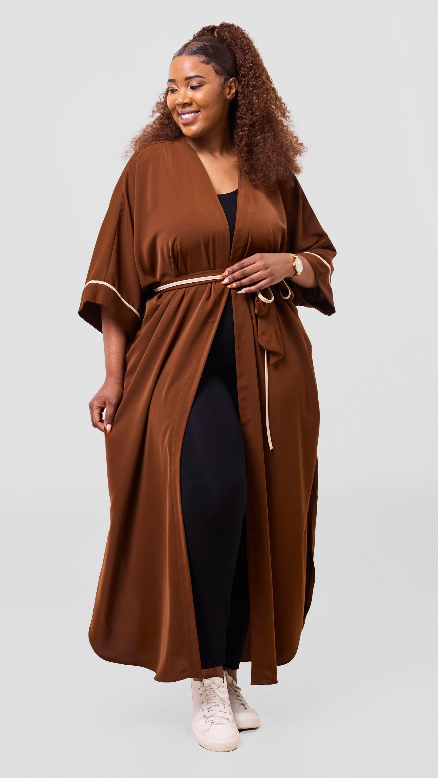 Vivo Nuru Maxi Kimono - Brown