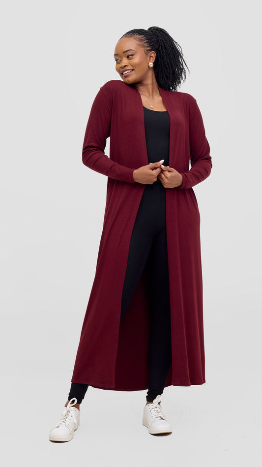 Vivo Leila Maxi Waterfall - Dark Maroon