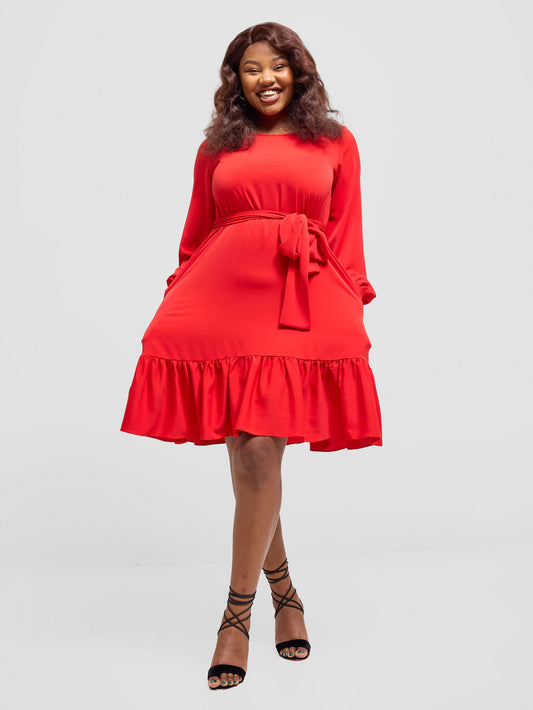 Vivo Serwa Tent Dress - Red