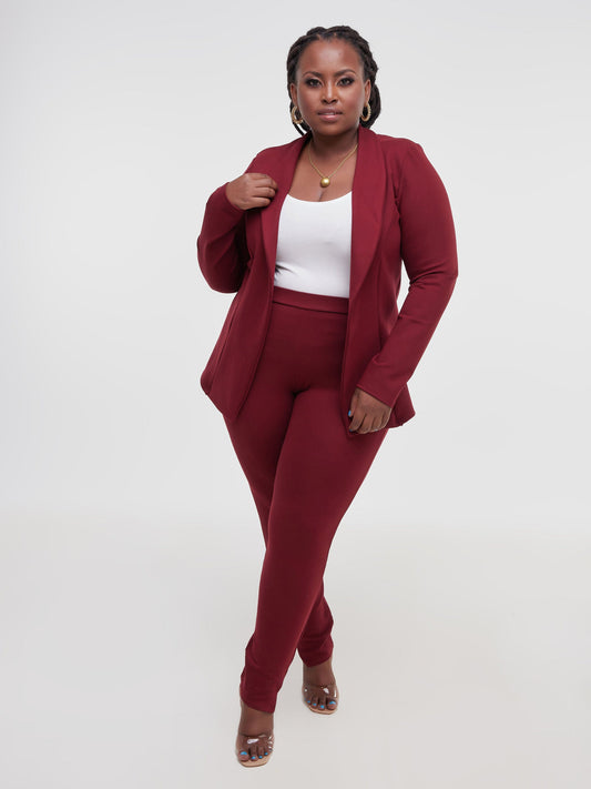 Vivo Faraji Long Sleeve Jacket - Maroon