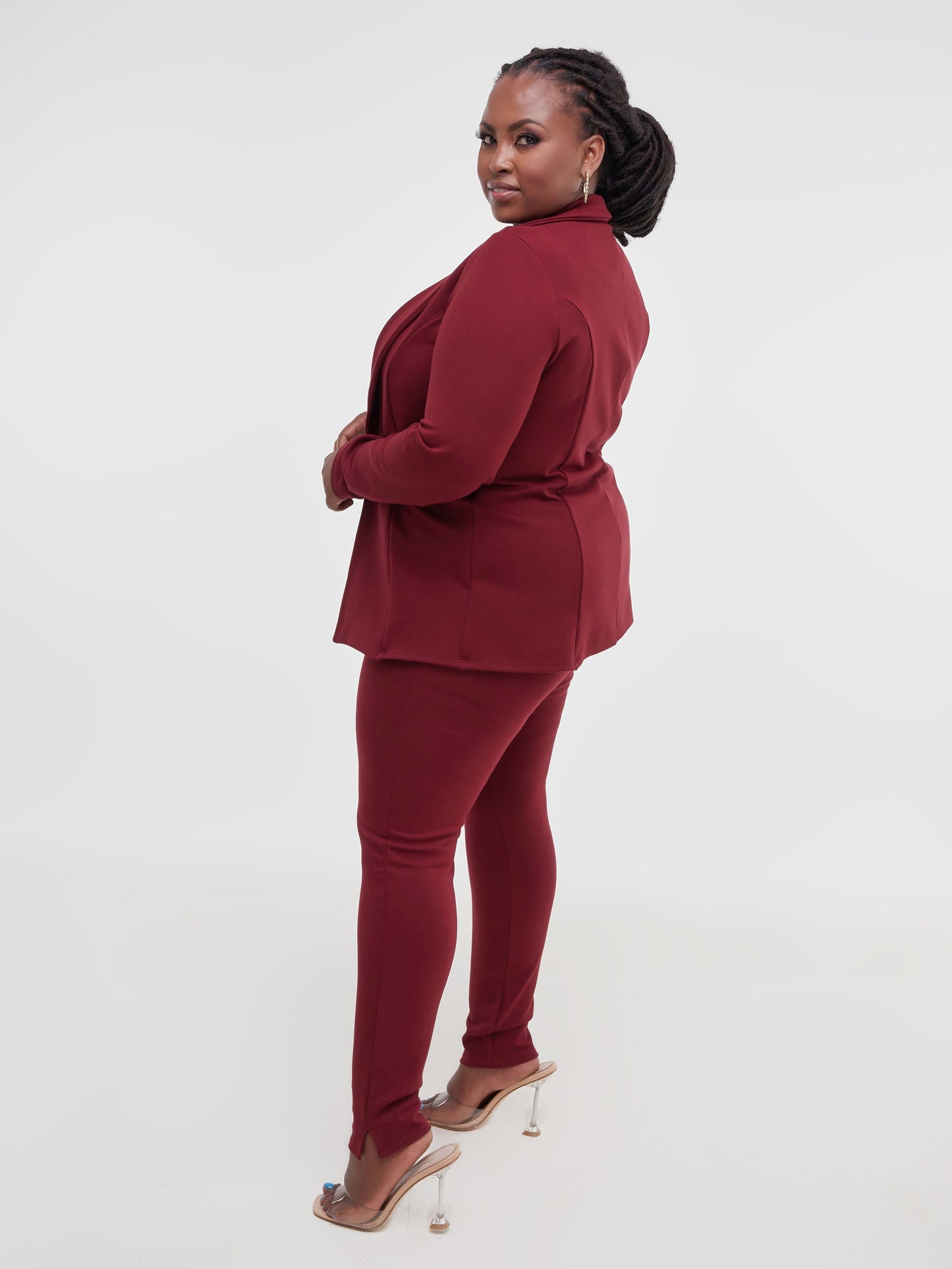 Vivo Faraji Long Sleeve Jacket - Maroon