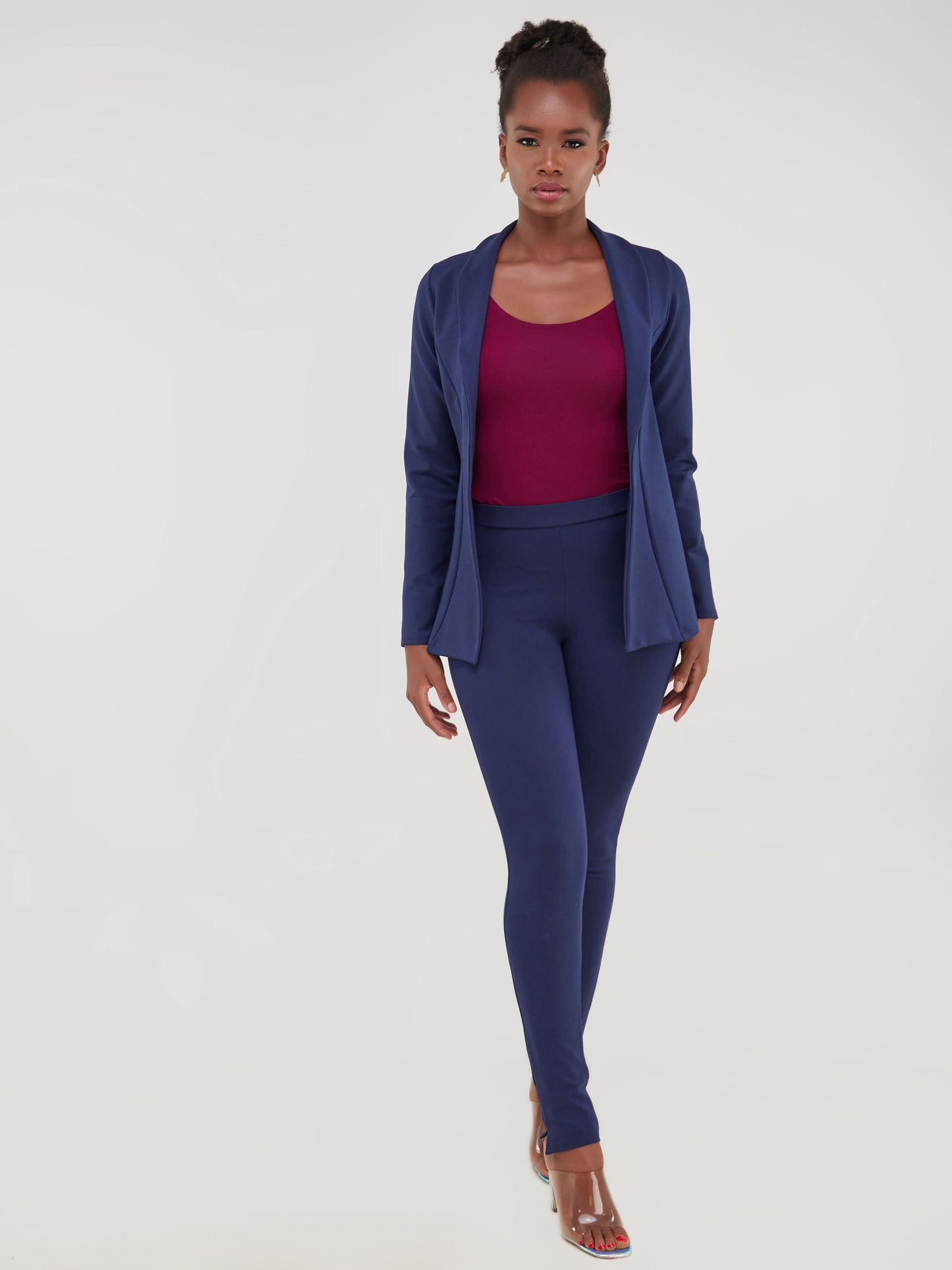 Vivo Faraji Long Sleeve Jacket - Navy Blue
