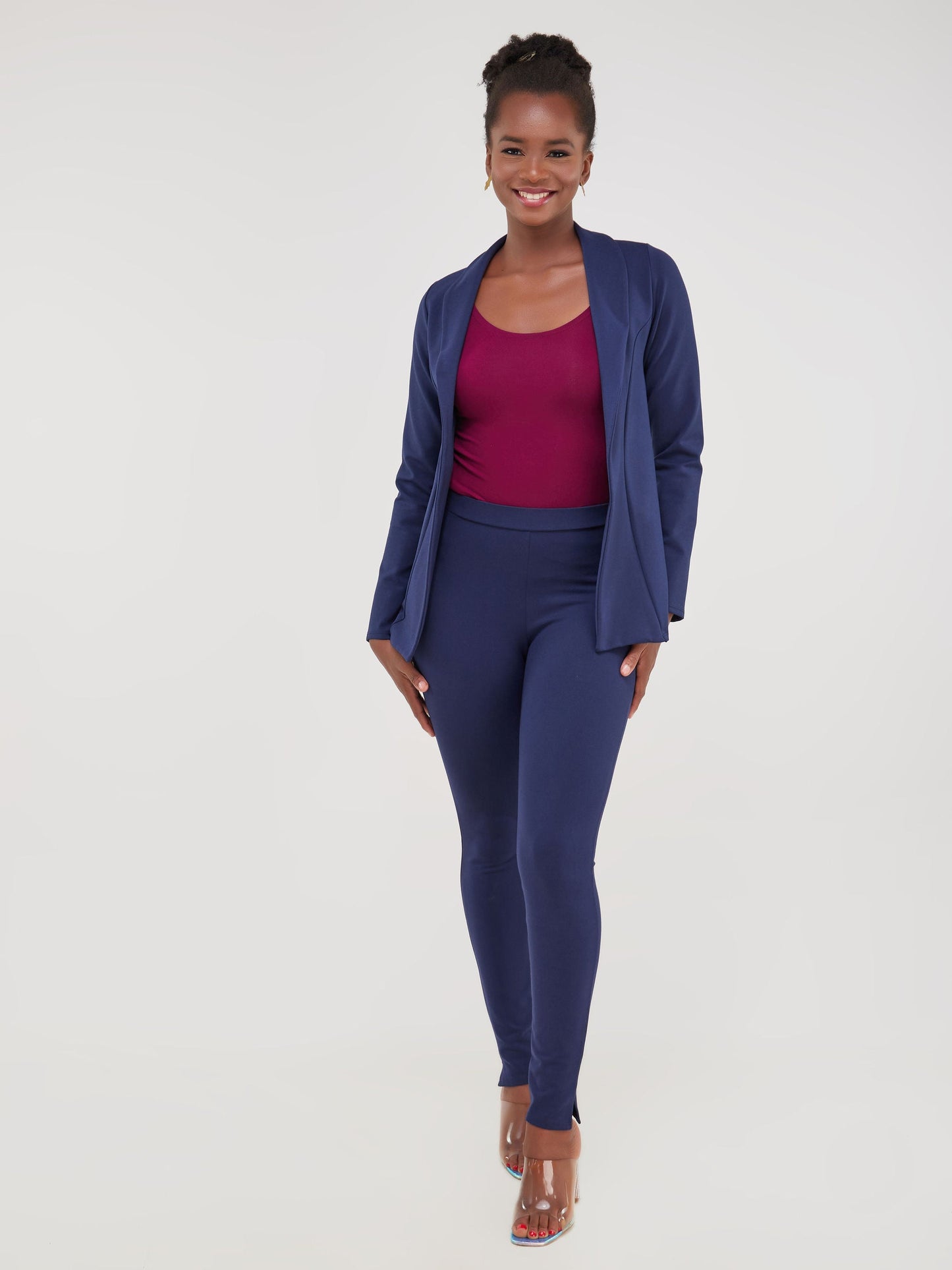 Vivo Faraji Long Sleeve Jacket - Navy Blue