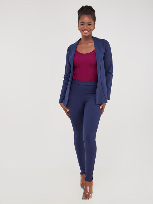 Vivo Faraji Long Sleeve Jacket - Navy Blue