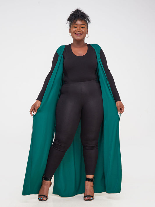 Vivo Dali Tie Kimono - Dark Green