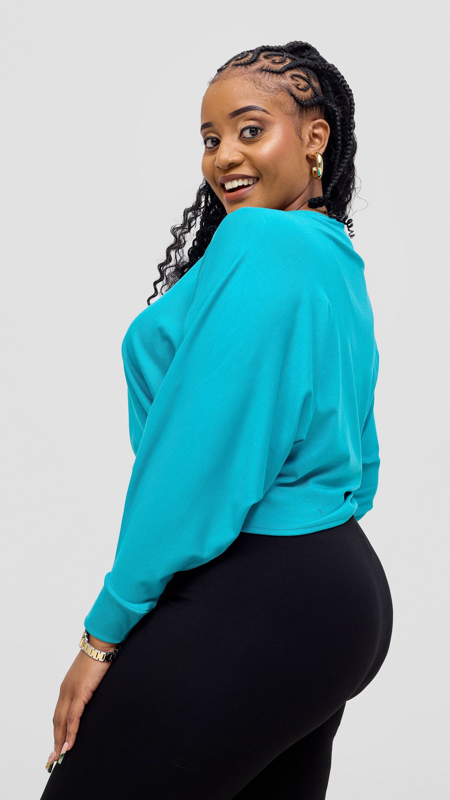 Vivo Bana Batwing Top -  Sea Green