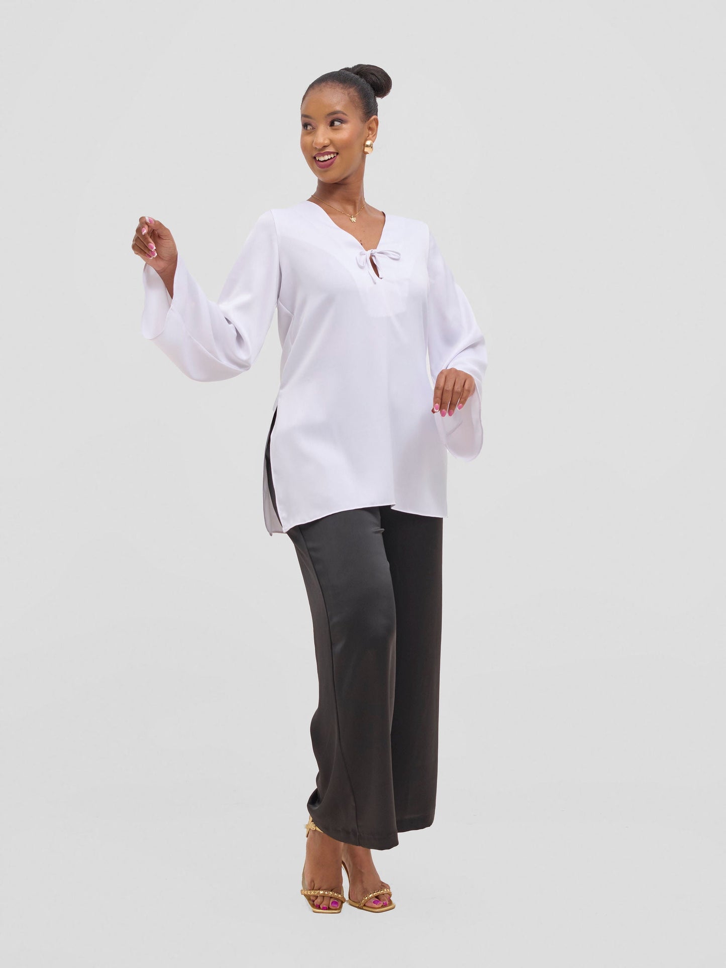 Vivo Seli Wide Leg Pants - Black