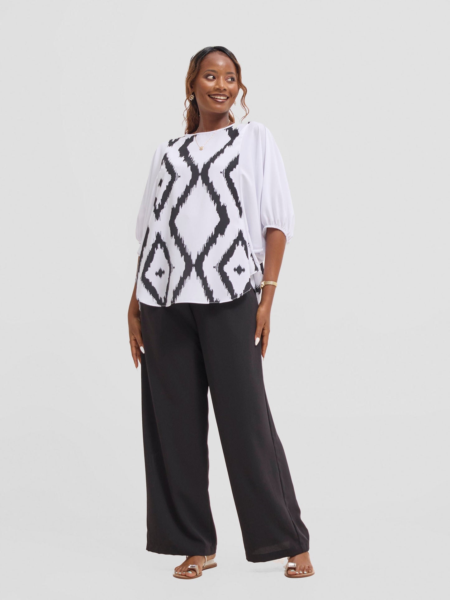 Vivo Seli Wide Leg Pants - Black