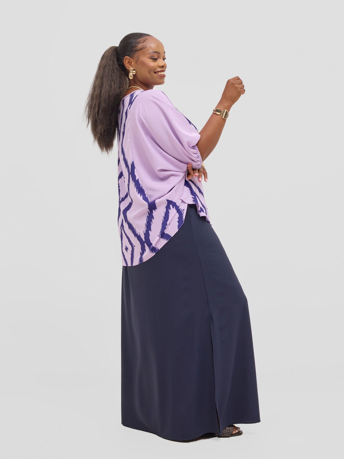 Vivo Seli Maxi Skirt - Navy Blue