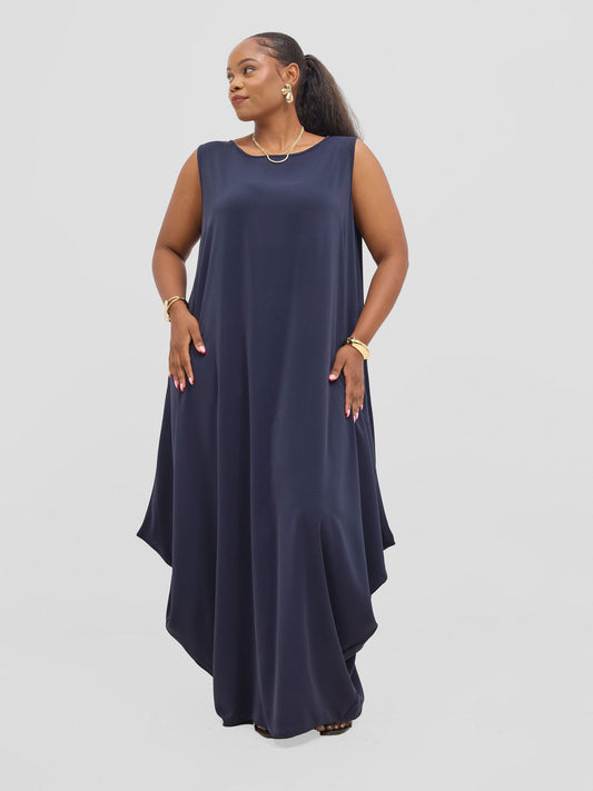 Vivo Seli Maxi Dress - Navy Blue