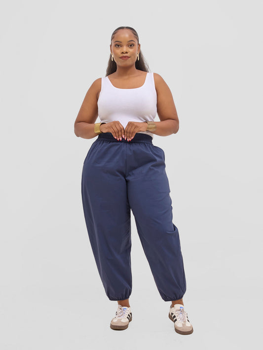 Safari Sizani Barrel Pants - Navy Blue