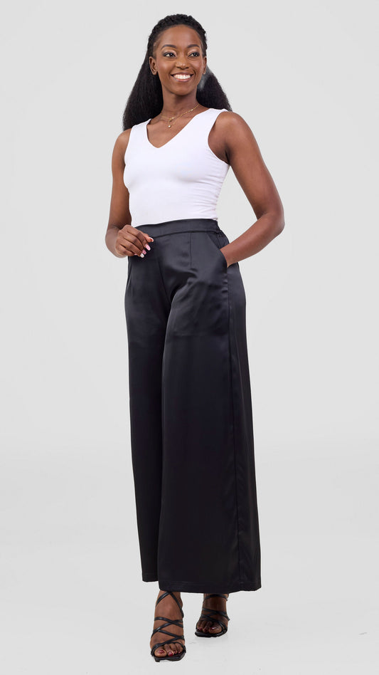 Vivo Essi Wide Leg Pants - Black