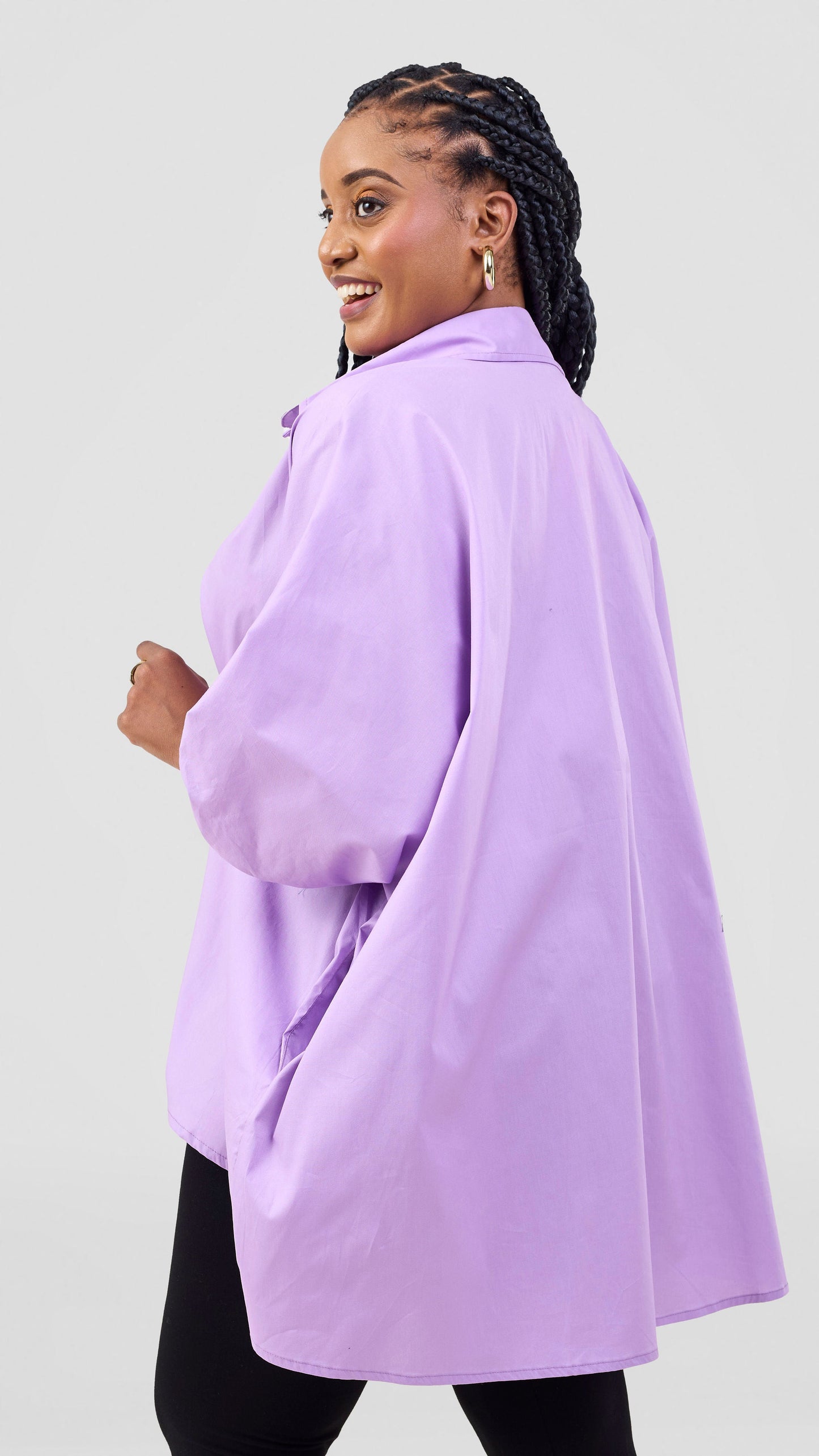 Vivo Cotton High Low Top - Lilac