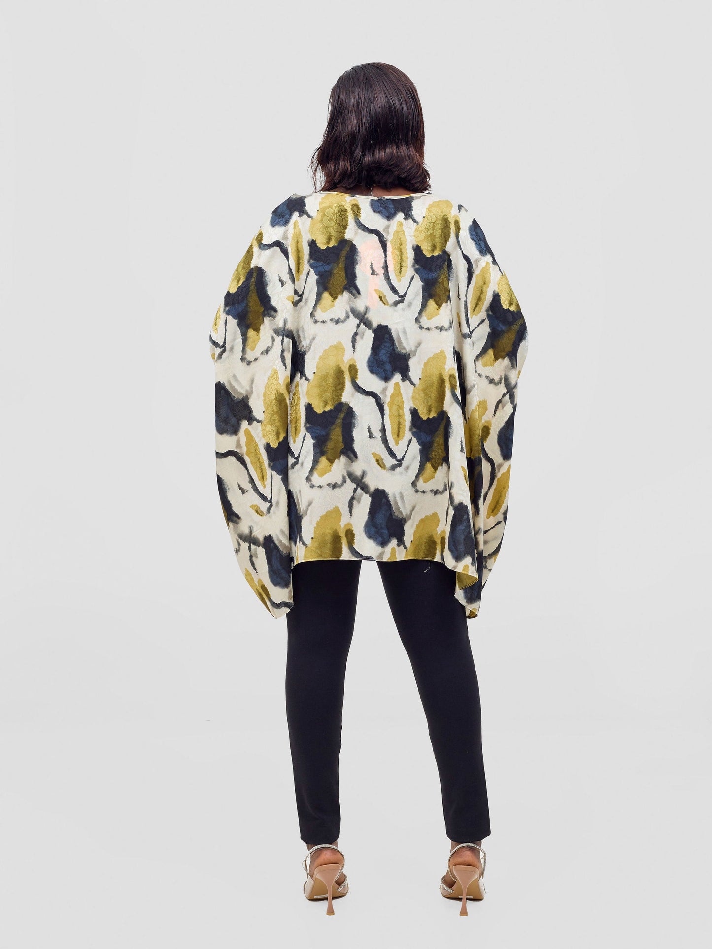 Vivo Ayana Wide Top - Yellow / Black Hua Print