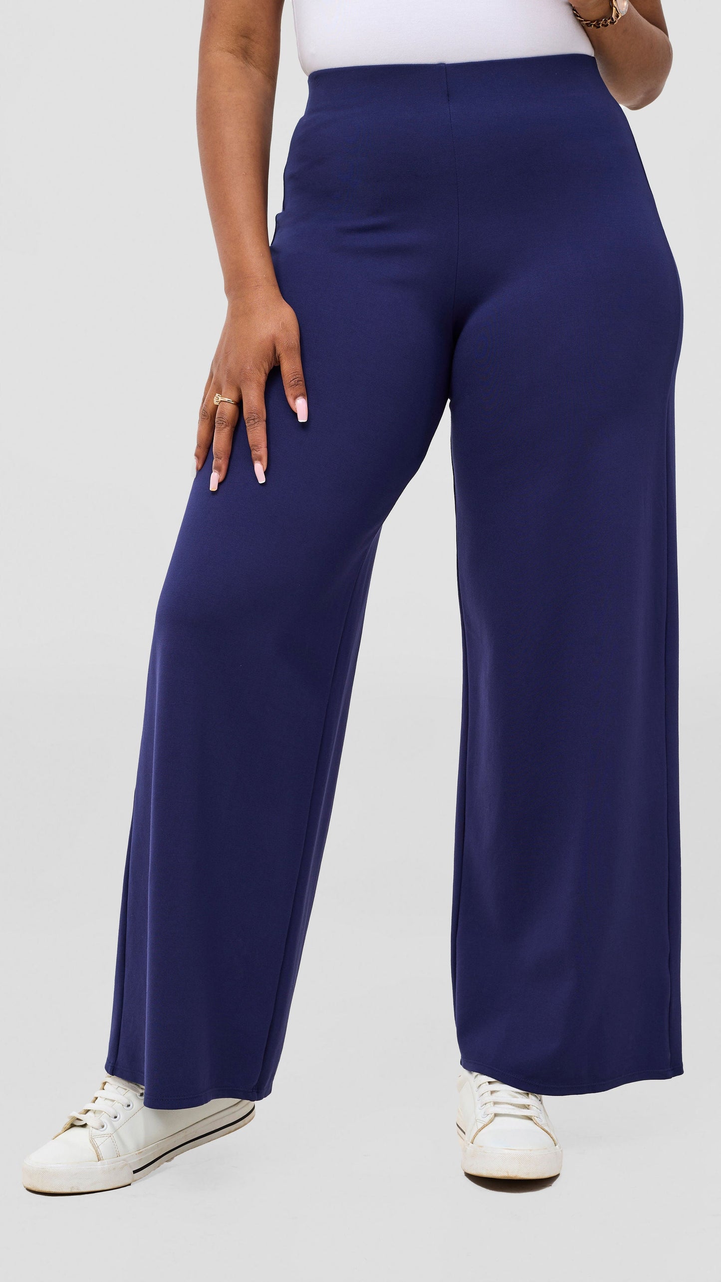 Vivo Kani Wide Leg Pants - Navy