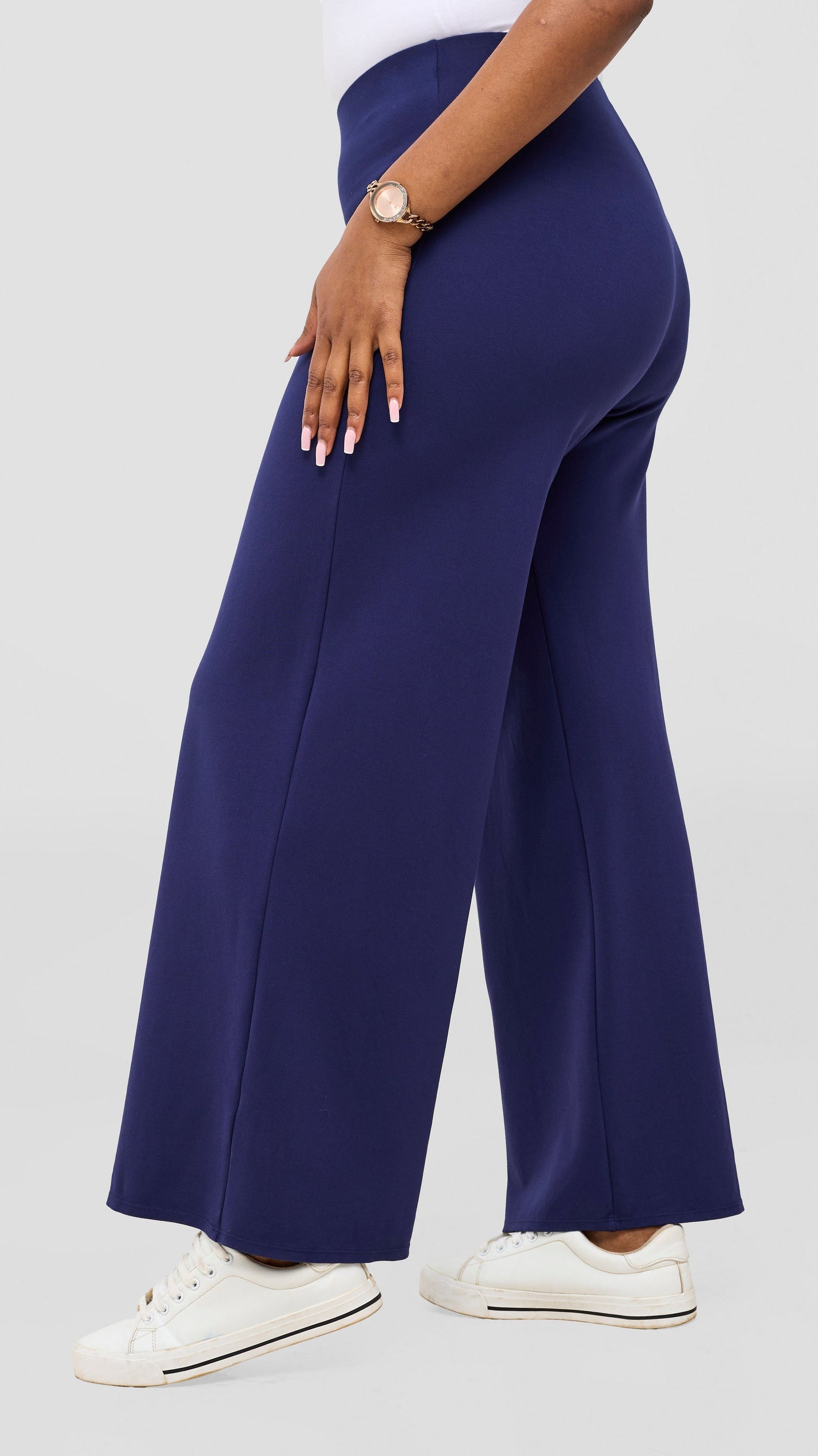 Vivo Kani Wide Leg Pants - Navy