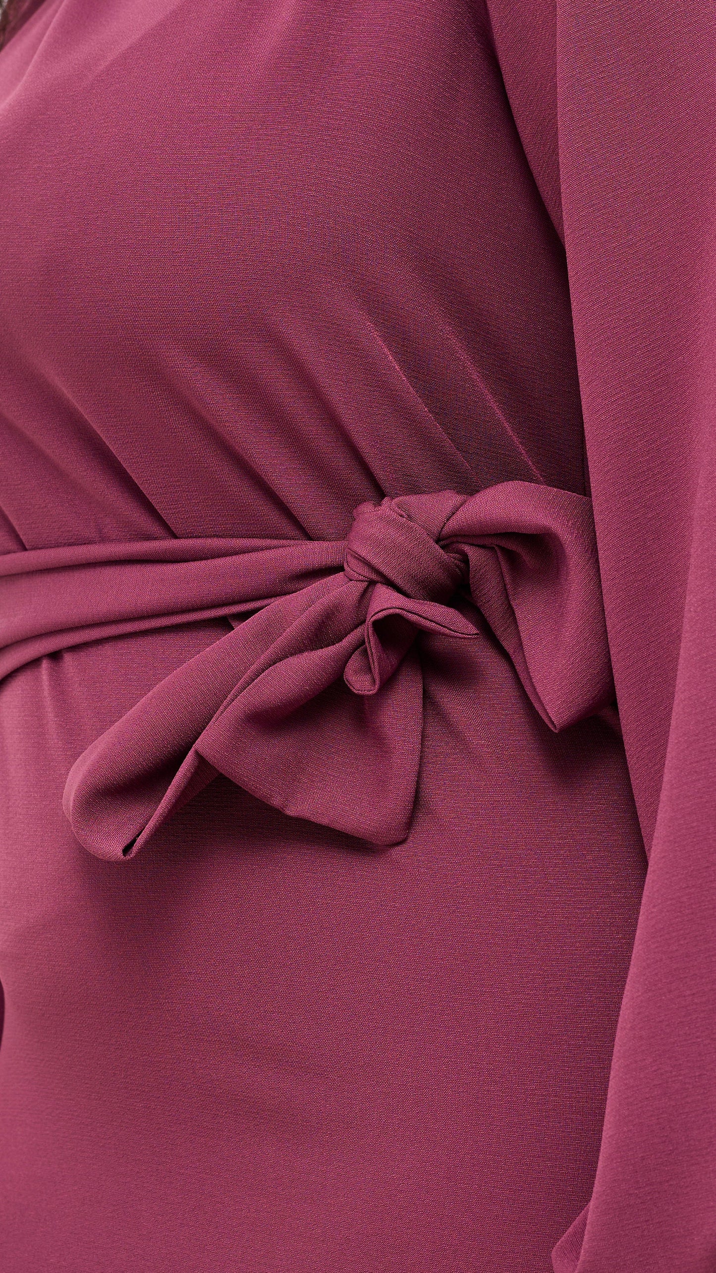 Vivo Laika Bishop Sleeve Shift Dress - Dark Pink