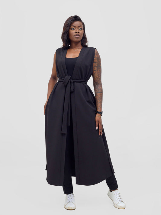 Vivo Chela Sleeveless Waterfall - Black