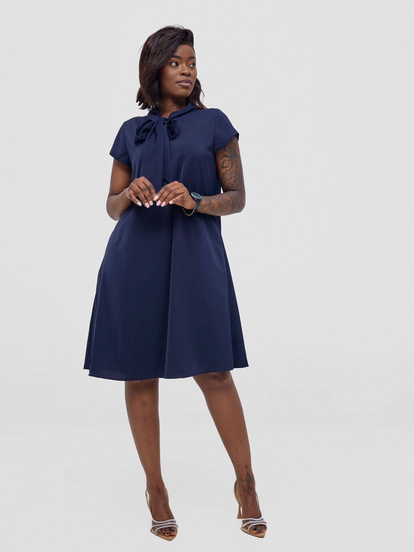 Vivo Niari Tent Dress - Navy Blue