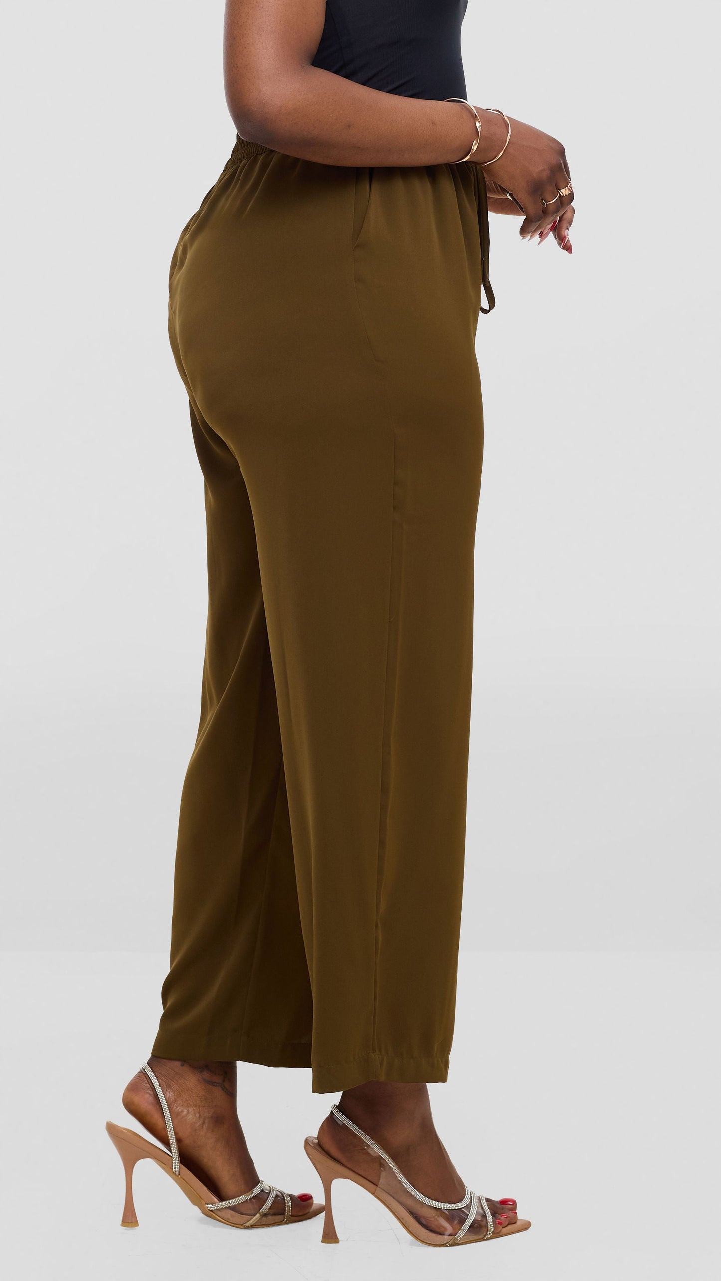 Vivo Wastani Drawstring Pants - Dark Green