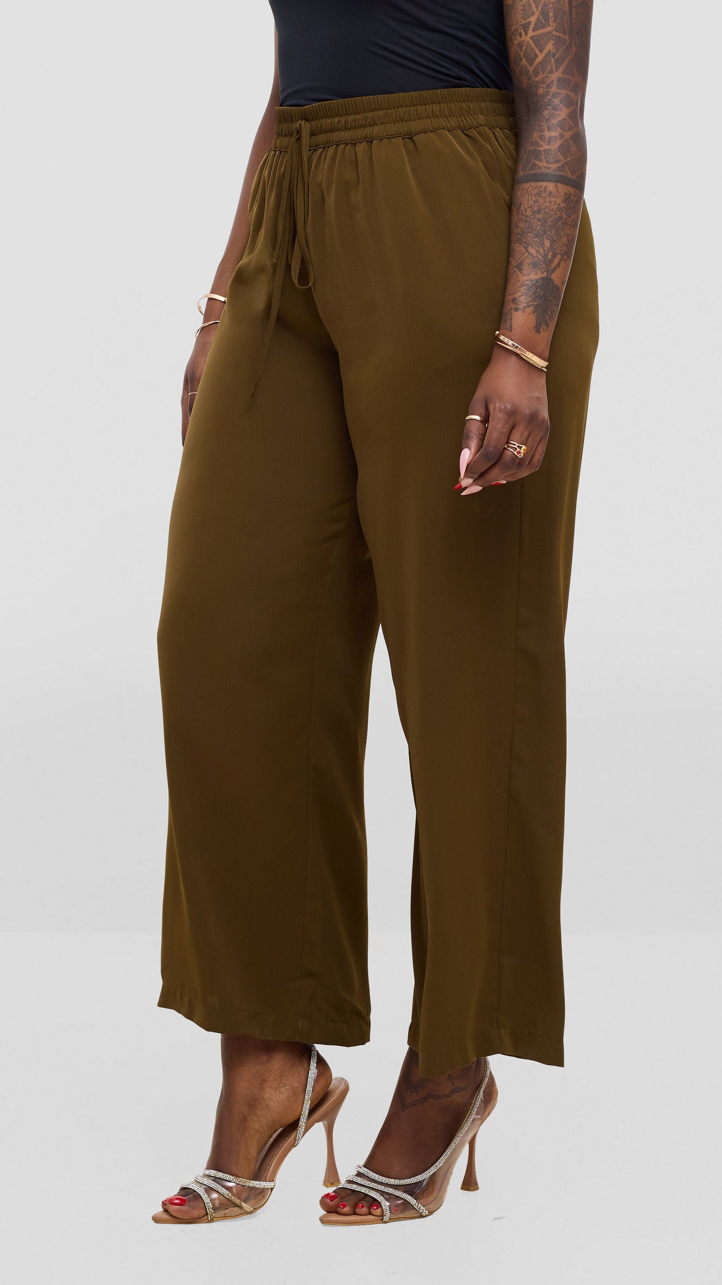 Vivo Wastani Drawstring Pants - Dark Green