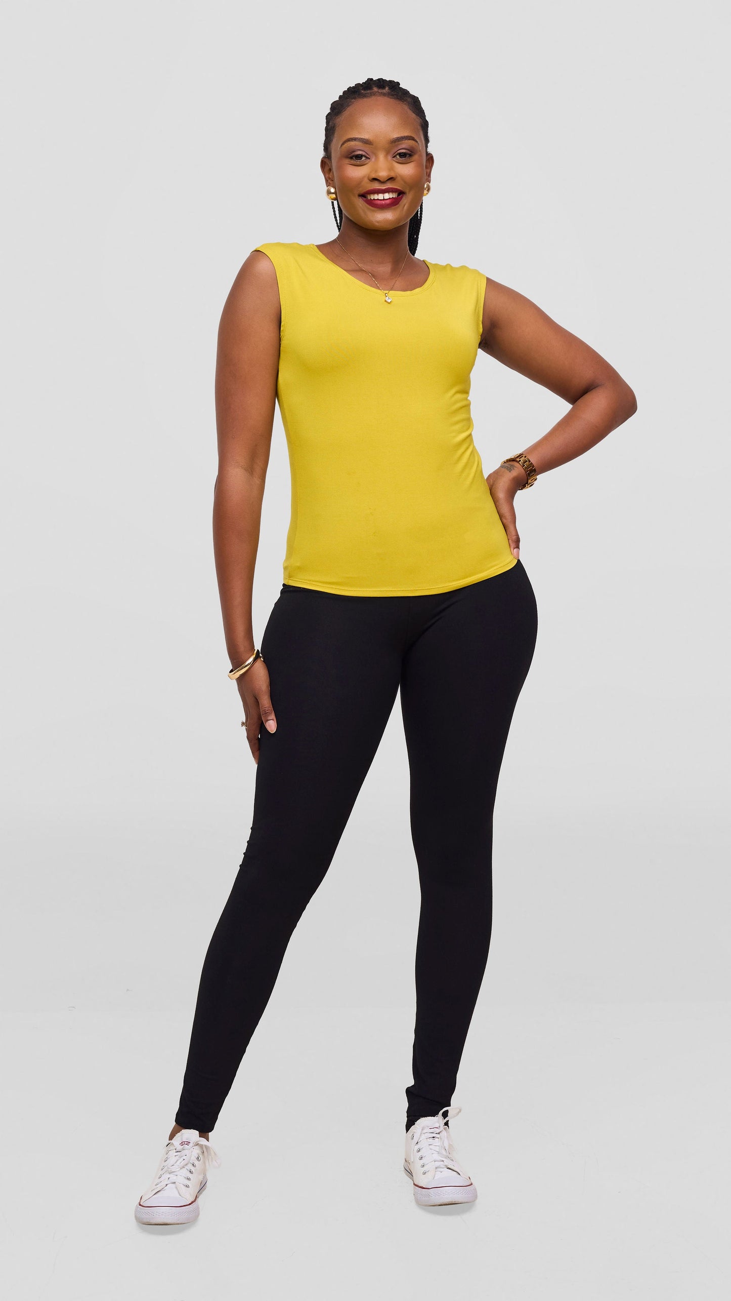 Vivo Jersey Drop Shoulder Top - Olive
