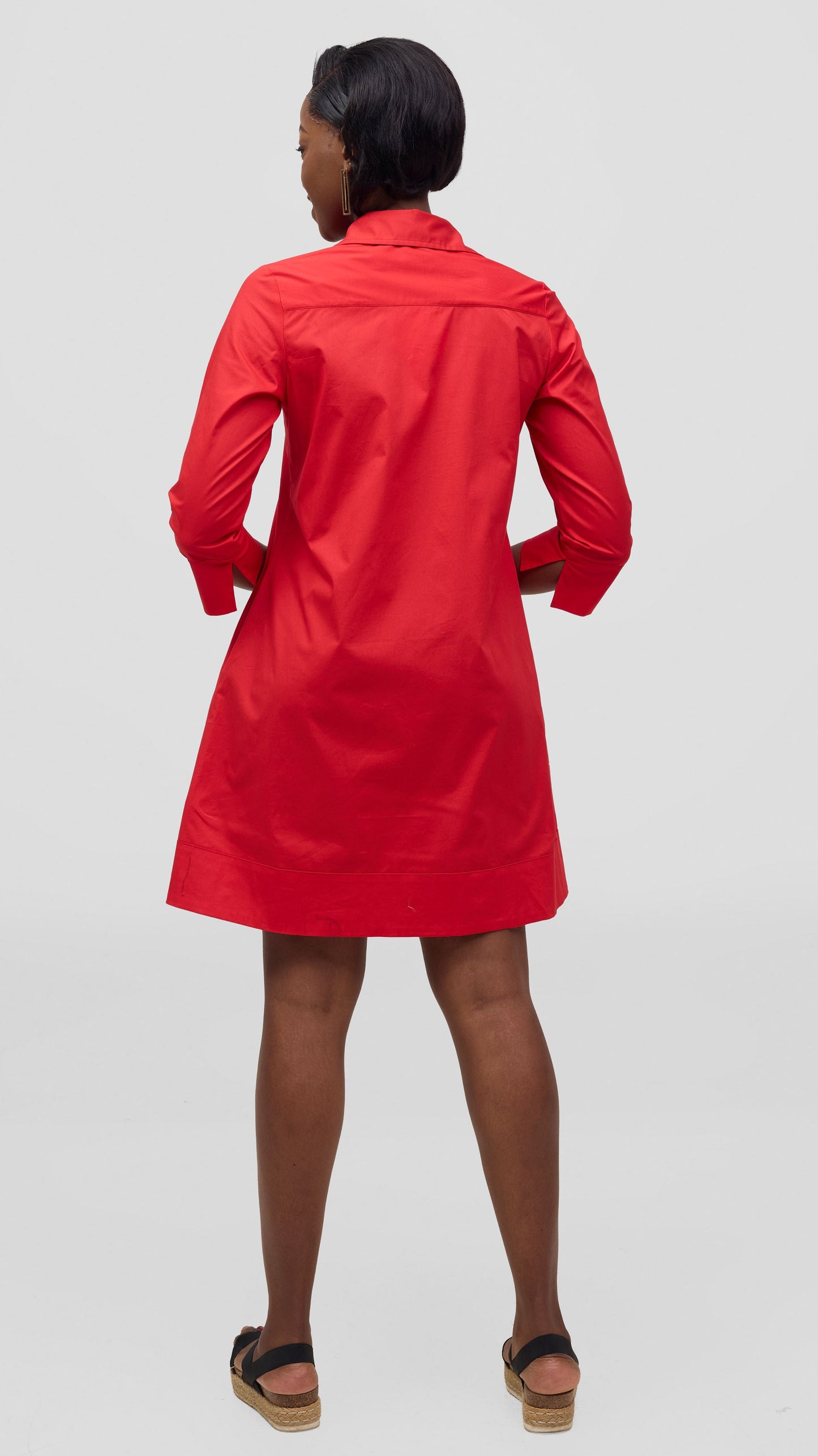 Vivo Lulu Wide Hem Tent Dress - Red
