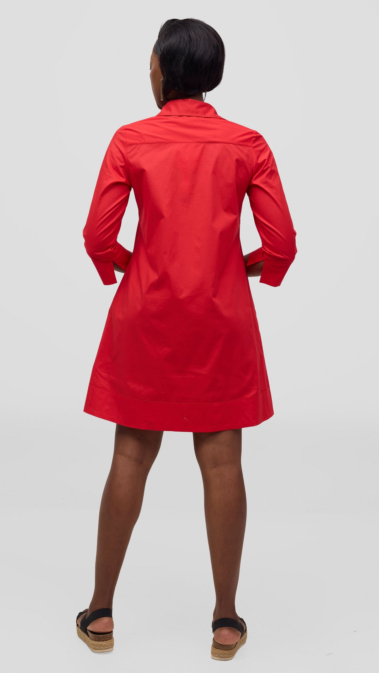 Vivo Lulu Wide Hem Tent Dress - Red