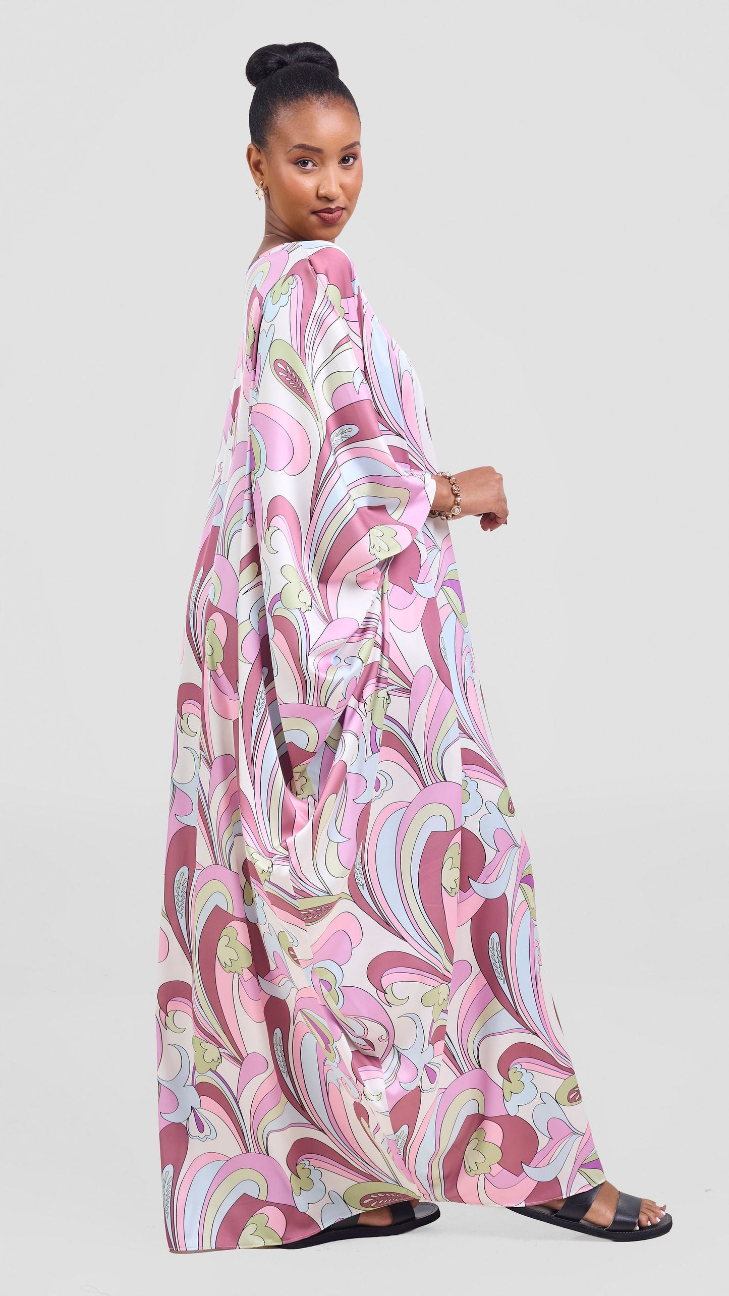 Vivo Lani Maxi Dress - Lilac / Pink Print