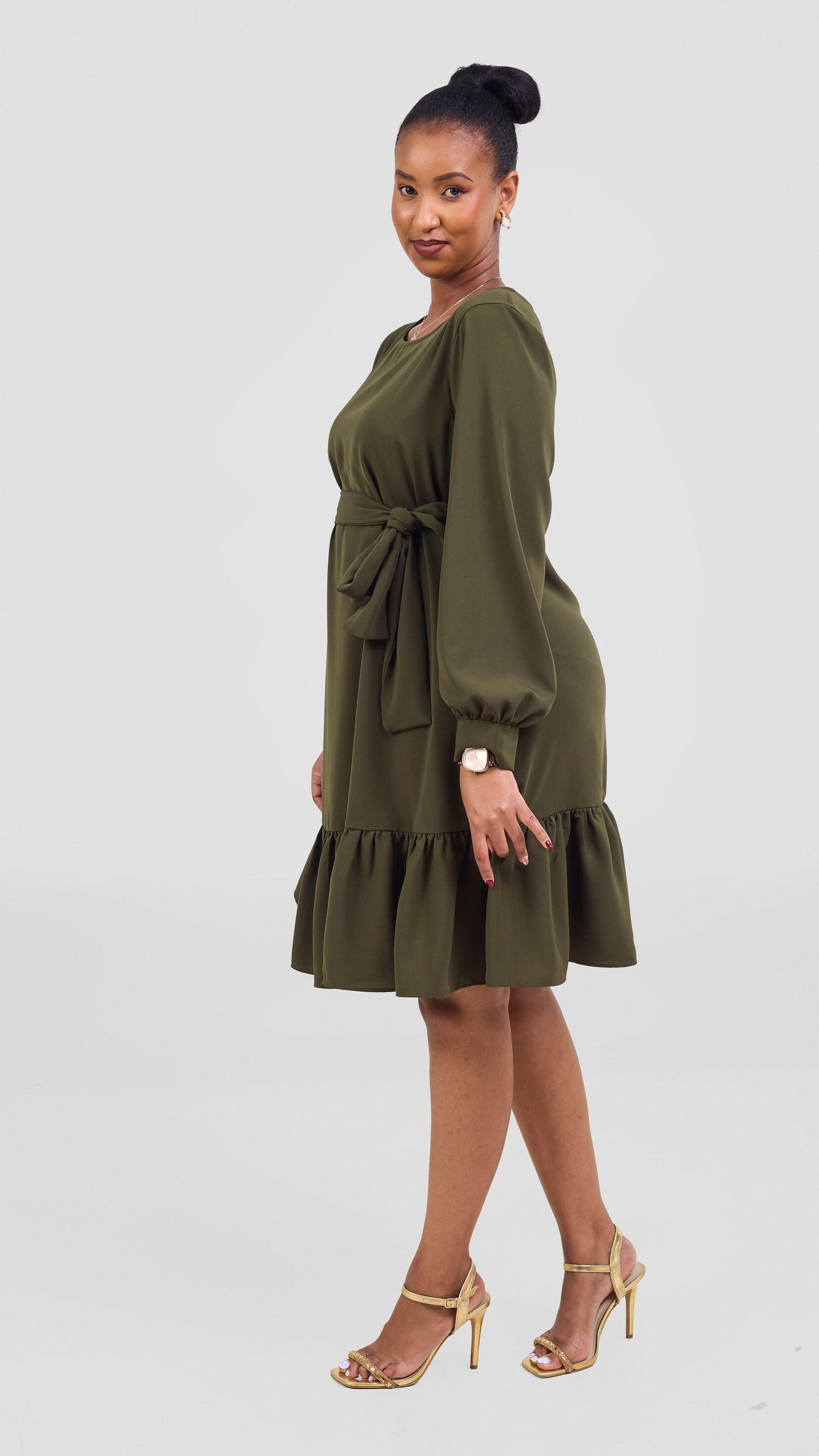 Vivo Serwa Tent Dress- Hunters