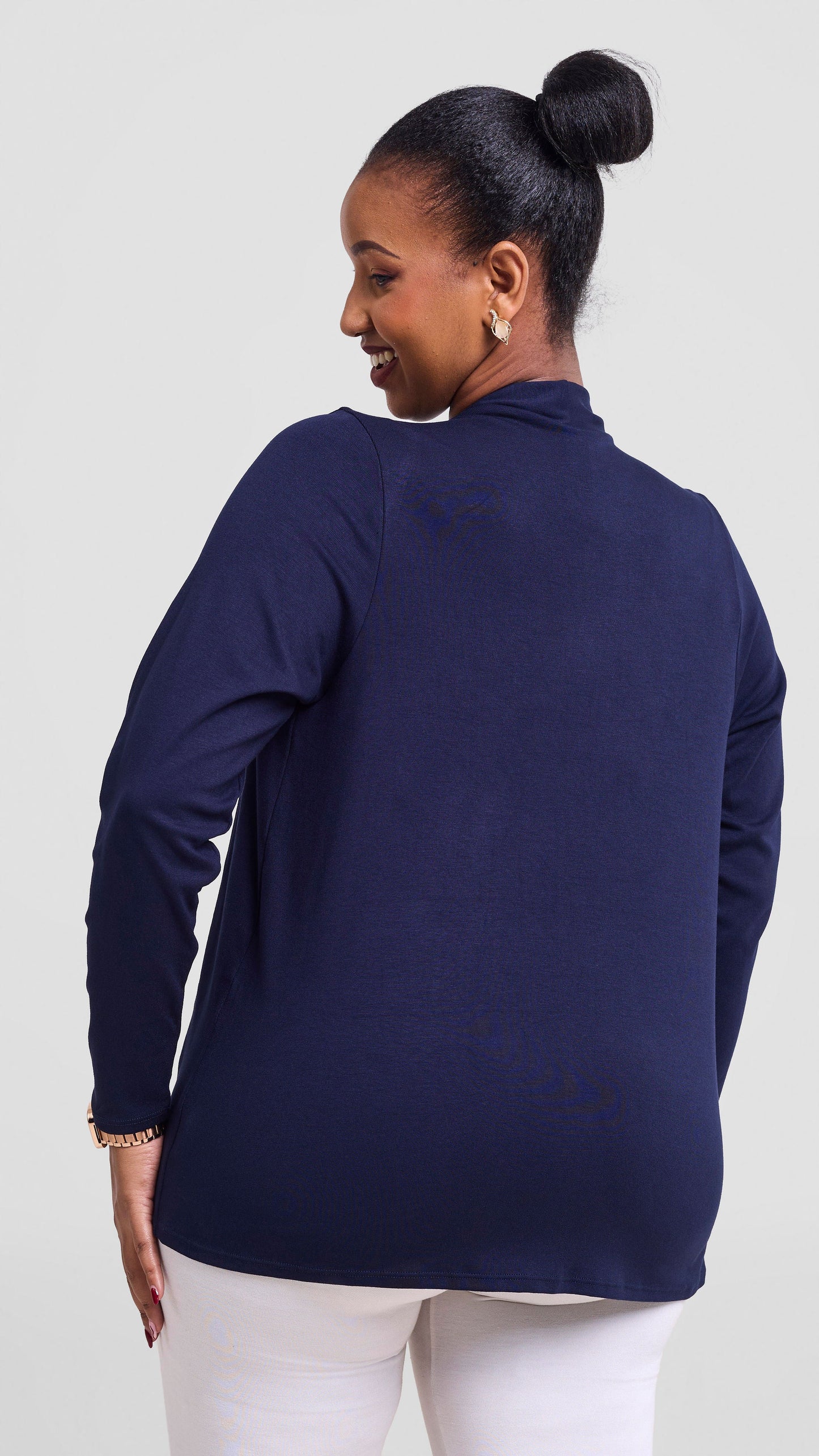 Vivo Everyday Short Waterfall in Jersey - Navy Blue